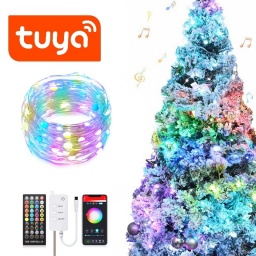 LUCES LED NAVIDAD RGB TUYA SMART WIFI AUDIORITMICAS 10M