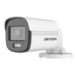 CAMARA HIKVISION 2MP BULLET COLORVU LUZ LED - EXTERIOR - PLASTIC - DS-2CE10DF0T-PF