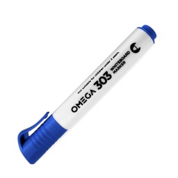 MARCADOR PIZARRA AZUL OMEGA