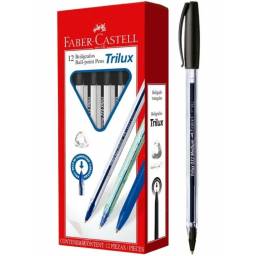 BOLIGRAFO LAPICERA TRILUX FABER-CASTELL TRAZO MEDIO - NEGRO