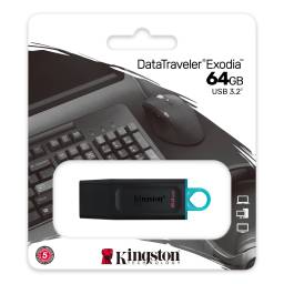 PENDRIVE 64GB USB 3.2 KINGSTON EXODIA - DTX/64GB